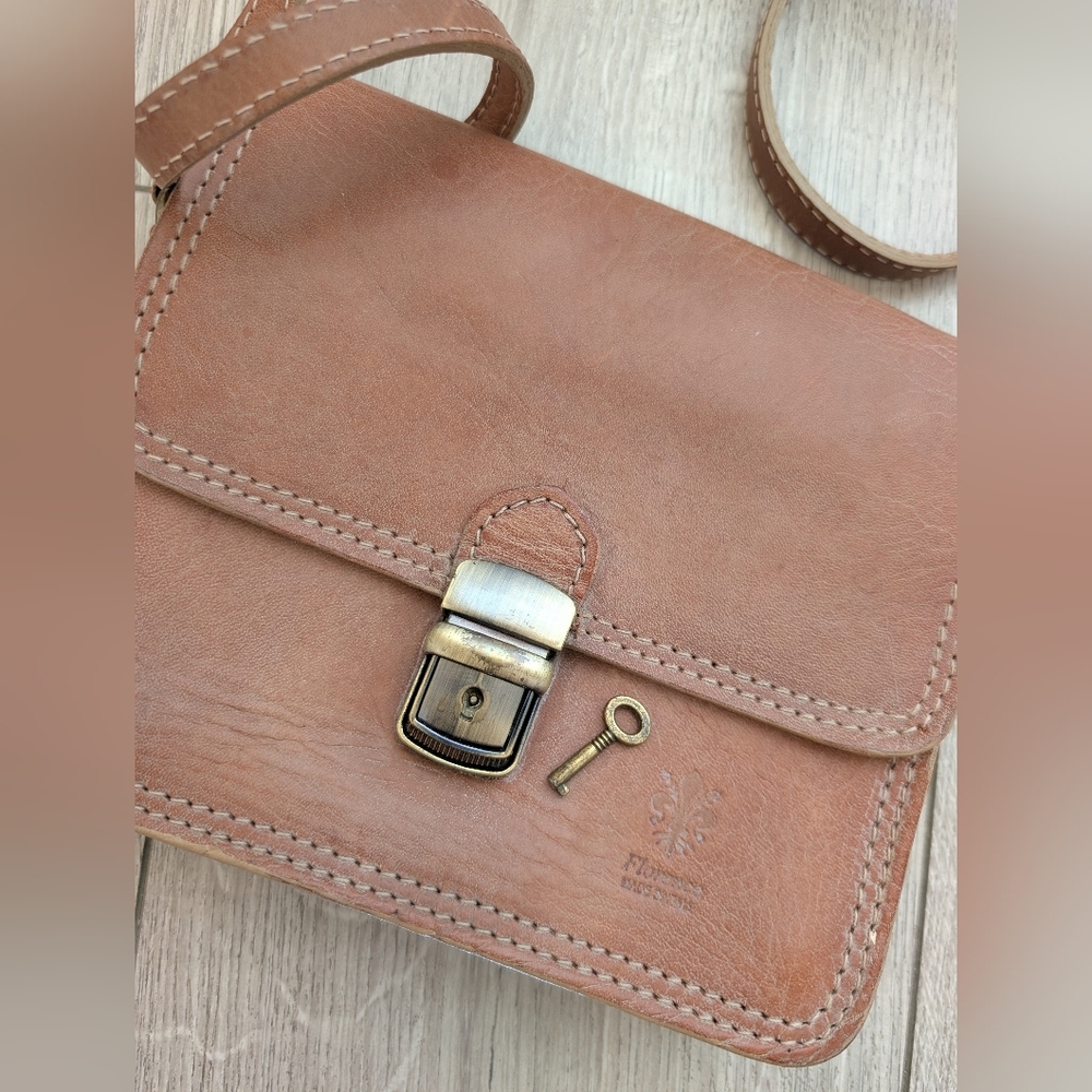 Brown Leather Crossbody Bag